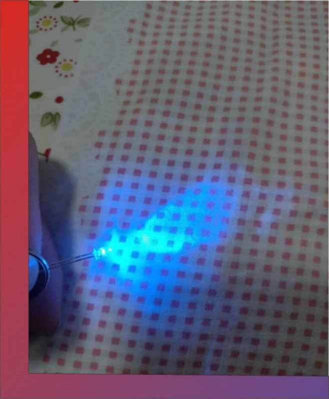 10 x LED 3mm BLAU blue blink flash
